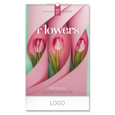 Zidni kalendar FLOWERS